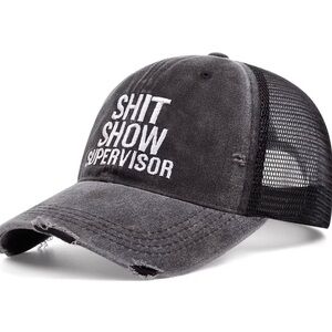 “Shit Show Supervisor”Embroidered Unisex Baseball Cap